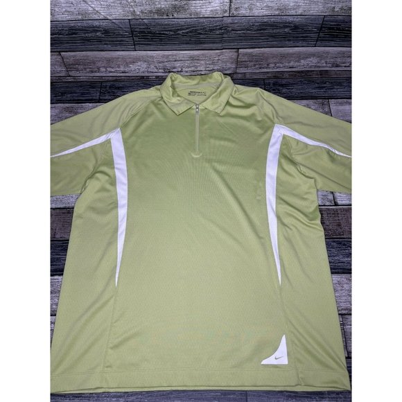 Nike Golf Fit Dry Mens Half 1/4 Zip Polo Shirt - Picture 1 of 5